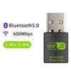 USB WiFi Adapter with Bluetooth, Dual Band Wireless Network Receiver, Windows 7/8/10 Compatible, Plug and Play