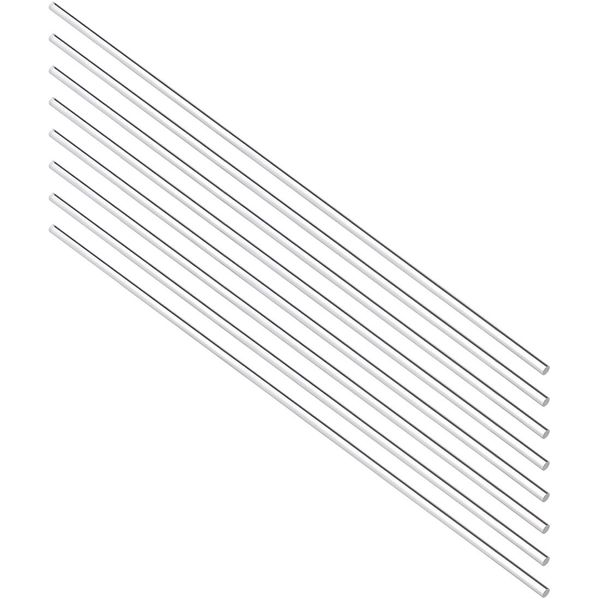 uxcell Acrylic Round Rod,Clear,1/8 Diameter 10inch(247mm) Solid Plastic PMMA Bar Stick 8pcs