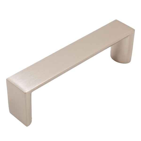 Plateau Cabinet Pull, 96 Millimeters, Satin Nickel by Stone Harbor Hardware