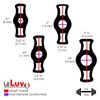 LeLuv Constriction Rings 4-Pack Clear Stretchy Universal for Vacuum Pumps Medium