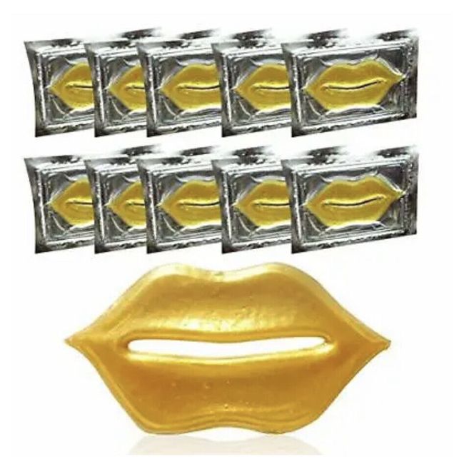 29 Patch Lip Masks Moisturizer 24K Gold Collagen Gel Lip Pad Great Lip Plumper