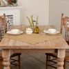 40" Rustic Primitive Country Kitchen Table Topper Natural Burlap Tablecloth