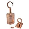 RopeServices UK 28mm Copper Bronze Decking Rope Hook & Eyeplates. Rope Post Fitting Rope End Fixing