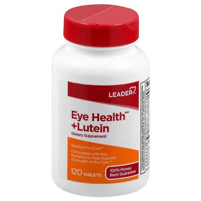 Leader Eye Health + Lutein Supplement, 120 Tablets 096295135749VL