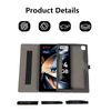 Protective Case for DOOGEE U11 11inch Tablet Android 14 Tablet with Hand Strap & Stand& Anti-Drop Feature - Sleek and Simple Design,Lightblue