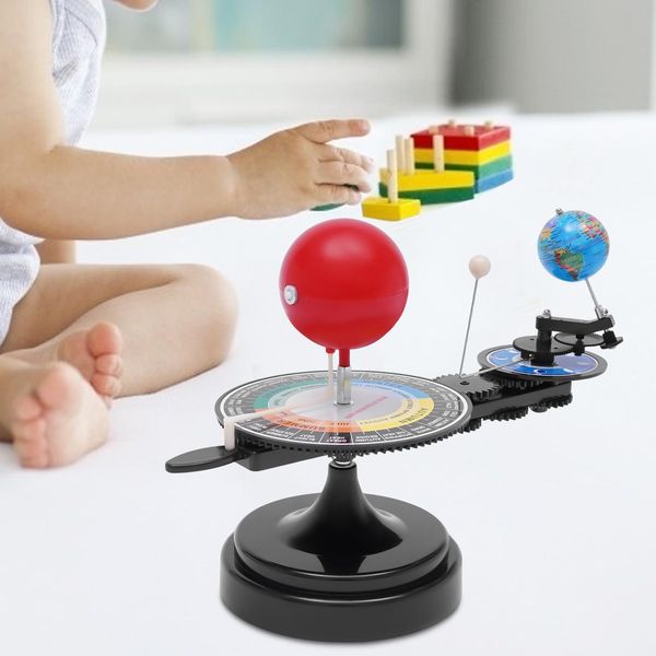 Solar System Sun Earth Moon Orbital Model Kit Mobile Solar System Planets Model Kit Astronomical Science Educational Kits for Home Kinder-Garten Elementary School Education