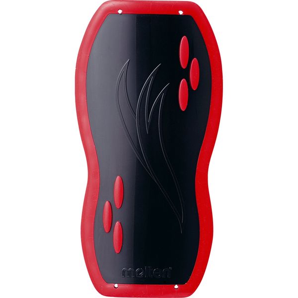 Molten GG0013-KR Shin Guard, Swansee, Medium, Black x Red