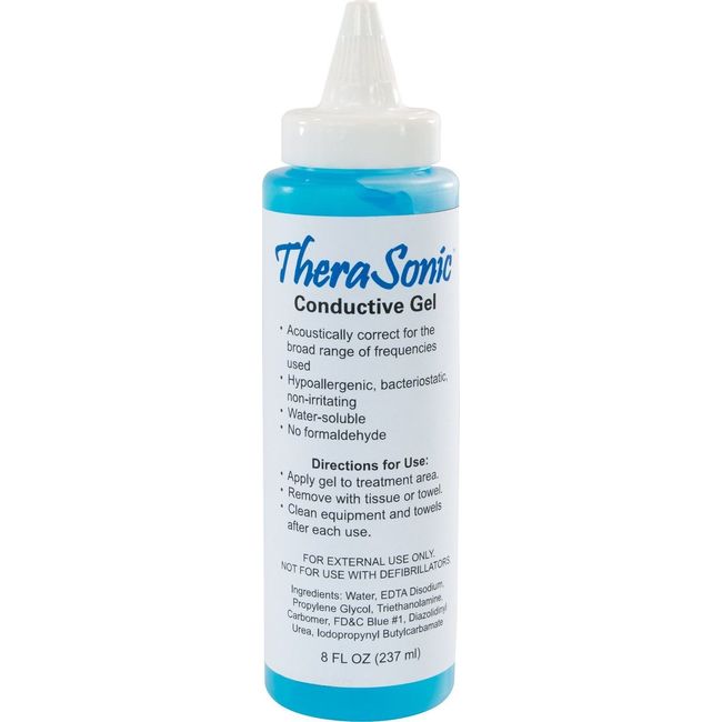 TheraSonic LS5288 Conductive Gel 8 oz. Bottle Blue New (AQUASONIC REPLACEMENT