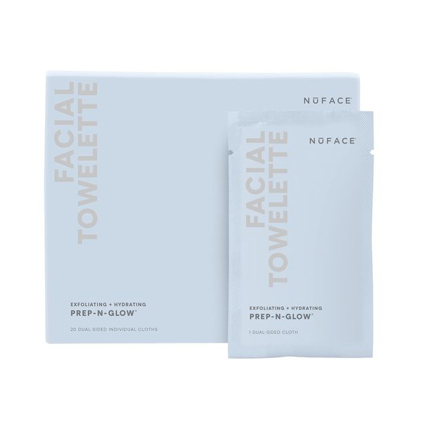 NuFACE Prep-N-Glow Facial Towelette (20 Cloths)