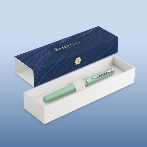 Waterman Allure Fountain Pen | Mint Green Pastel Lacquer | Fine Nib | Blue Ink | With Gift Box