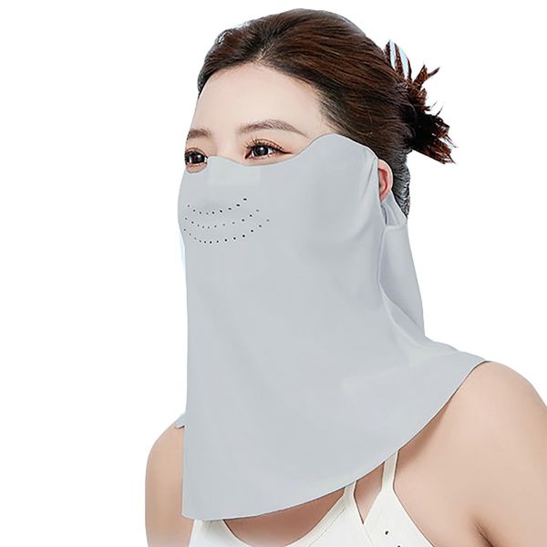 [VEVE & MIKI] UV Protection Face Cover, Yakenu Refreshing Cool, Washable, Sun Protection, UV Protection, Sun Protection, Prevention, Cool Contact Feeling to -5°C, UPF50+, 360° Face + Neck Sun