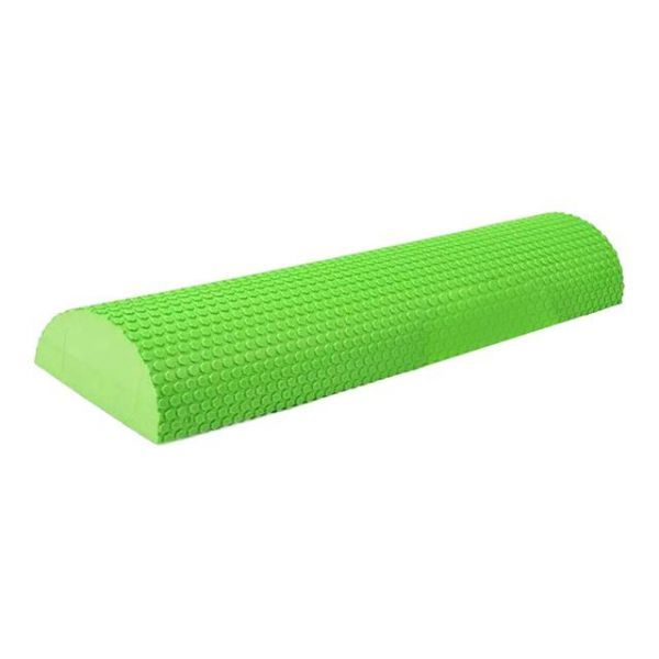 Half Round EVA Foam Roller Yoga Pilates Fitness Equipment Balance Pad Massage Floating Point Block 30-60cm, Green 45cm