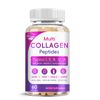 Multi Collagen Peptides Capsules Hydrolyzed Protein Peptide Type I,II,III,V,X