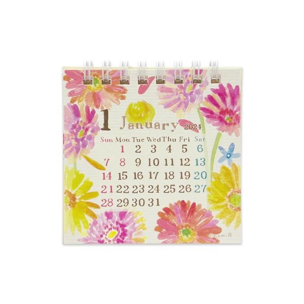 Close-Pin Naminami 2024 Calendar Desktop Mini CL95639