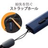 Elecom MF-SLU3128GBU 128GB USB Memory Stick with Strap Hole, Blue