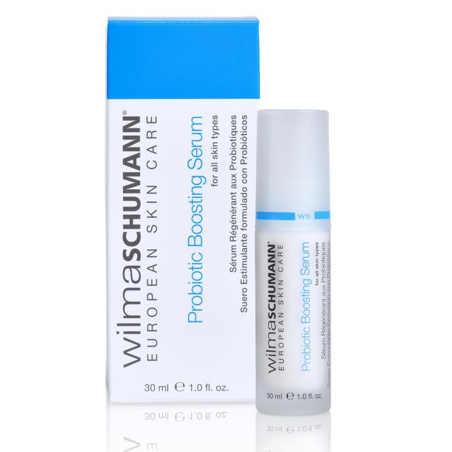 WILMA SCHUMANN Probiotic Boosting Serum - Soothing Face Serum and Prebiotic Moisturizer for All Skin Types - Hydrating Facial Serum, 1OZ/30ML - Luxury Skin Care