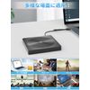 USB 3.0 High Speed Transfer: CD DVD Drive, External USB 3.0 & Type-C Cable, External DVD Drive, CD Drive, Windows/Linux/Mac OS, Internal Cable, Thin, Lightweight, Portable, Read & Write, Error