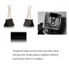 Binder Clips Paper Clamp for Paper-130 Pcs Clips Paper Binder Assorted Sizes (Black)