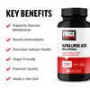 Force Factor Alpha Lipoic Acid 600mg Capsules-Support Healthy Glucose Metabolism