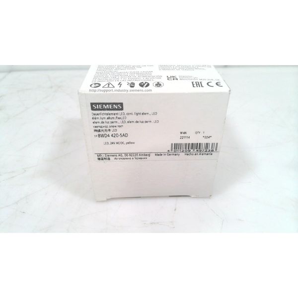 Siemens 8Wd4 420-5Ad, Stack Light, Yellow, 24V 8Wd4 420-5Ad