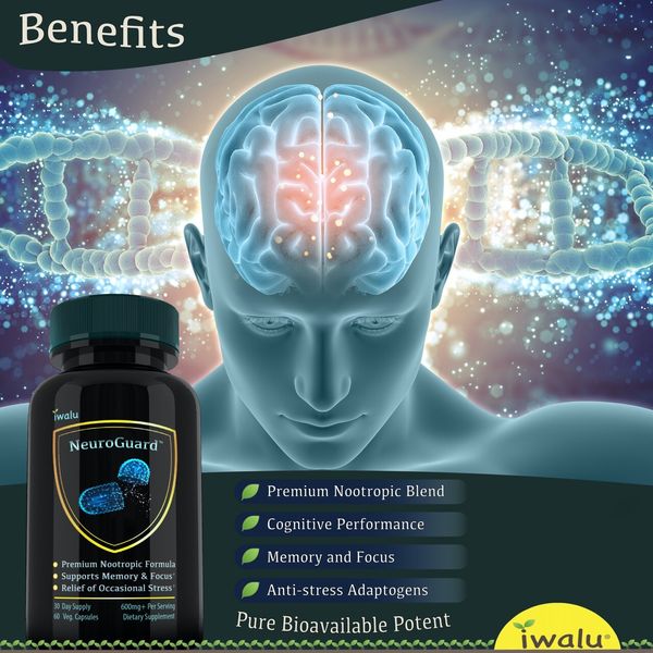 Nootropic Brain Supplement For Men & Women Focus Capsules For Concentration