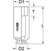 KS Tools 5150949 Impact Socket, Long, 17 mm 12-Point 1/2-Inch Square Drive