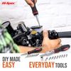 Hi-Spec 61pc 1/4” Hex Driver Bits & Socket Set with Right Angle Ratchet Handle. Easy Repairs with Torx & Small Precision Multi Bits. Screwdriver Bit Set in a Storage Case