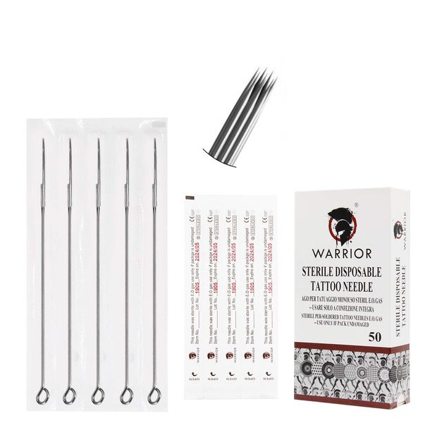 Aghi Tatuaggio Tradizionale WARRIOR Tattoo Needle Acciaio Chirurgico giapponese Monouso Sterile per Macchina Tatuaggio Round Shader (T1009RS)