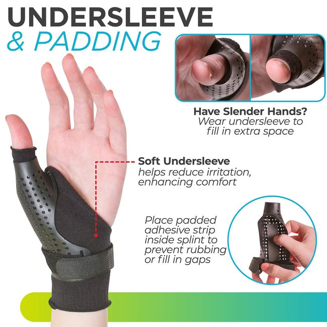 Hard Thumb Arthritis Treatment Splint & CMC Basal Joint Immobilizer