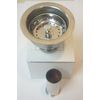 Professional Kitchen Sink Strainer with Basket and Tailpiece - Polished Chrome