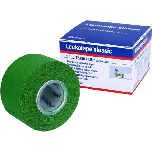 Leukotape Classic Zinc Oxide Rigid Strapping Tape - Strong Sports Support Tape, 2.5 cm x 5 m - Hypoallergenic, Easy Tear, Latex-Free Adhesive