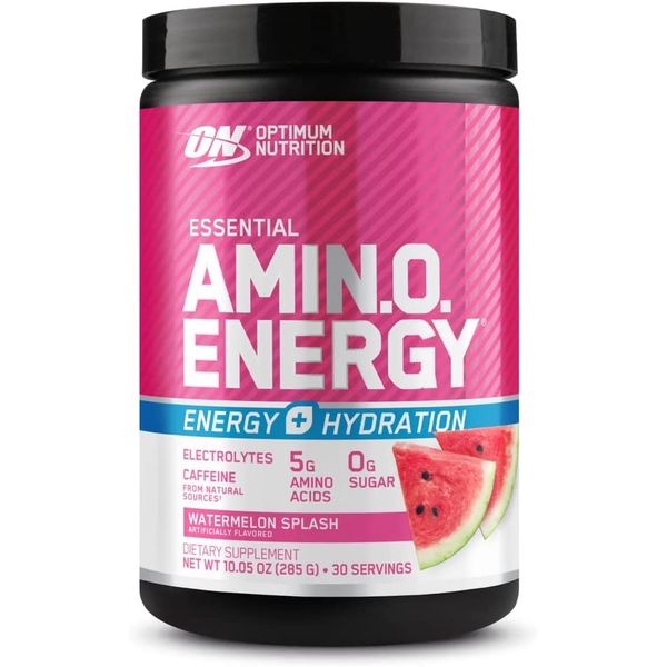 Amino Energy Powder plus Hydration, with BCAA, Electrolytes, and Caffeine, Wa...