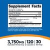 Nutricost Guggul Extract Supplement (3750 mg Equivalent) 120 Capsules
