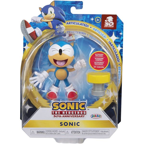 Sonic The Hedgehog - 11 cm articulated figure - Classic Sonic character + spring