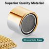 Faucet Aerator Female Thread Chrome Solid Brass Kitchen Sink Aerator, Bathroom