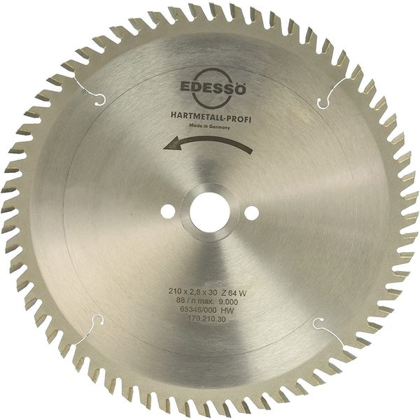 Edessö 17021020 2/7/42 HW 8.27"x2.8/1.8x30/20 Z=64 W HM-Circular saw blade prof