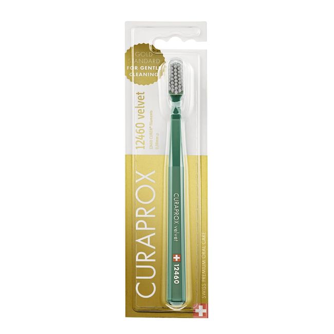 Curaprox CS12460 toothbrush velvet handle color (green)