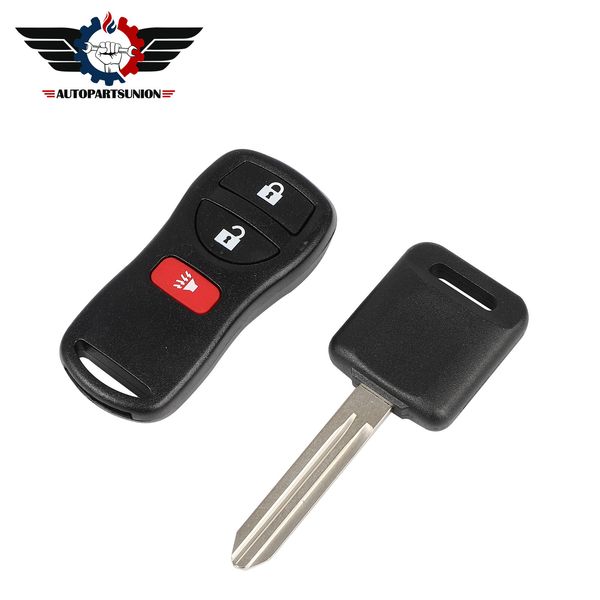 Remote Car Fob + Key Fits Nissan For Frontier For Xterra For Sentra 3buttons