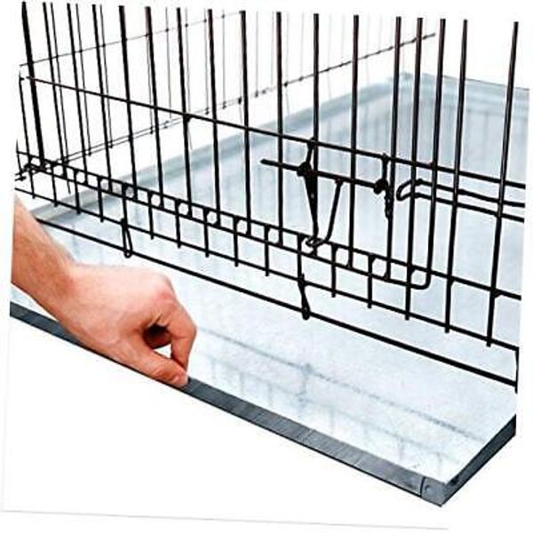 Galvanized for Dog Crates, Pet Kennels, 41.0"L x 27.0"W x 1.0"H Metal Tray