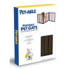 Folding Adjustable Pet Gate Wooden Z Pattern Design Dog 54"X24" NEW