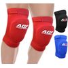 AQF Knee Support Brace Protector Foam Pads Guard Wraps Elasticated Shield (Red, S)