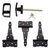 Shed Door Hardware Kit : 6" Hinges Colonial T Handle Gate Hardware Gate Hinges