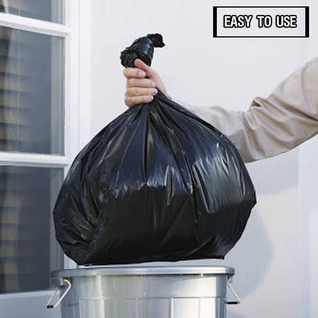 Heavy Duty Clear Contractor Trash Liners 3 Mil 55 Gallon Garbage Bags  (55-Count)