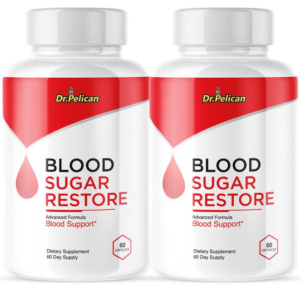 Blood Sugar Restore- Blood Support- 2 Bottles- 120 Capsules