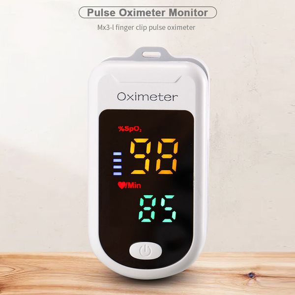 Deluxe Fingertip Pulse Oximeter, Reading SpO2 Pulse Rate Display In 8 Seconds
