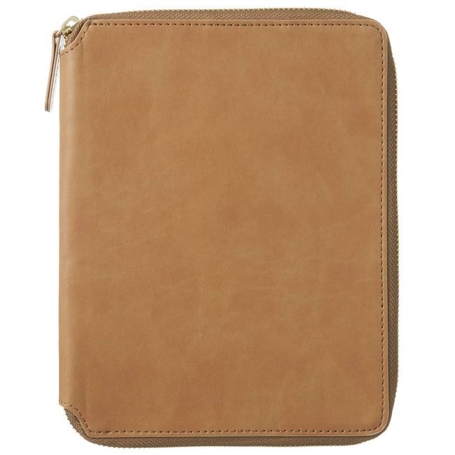 Laconic LDC09-270BR Notebook Cover B6 Round Zipper Brown