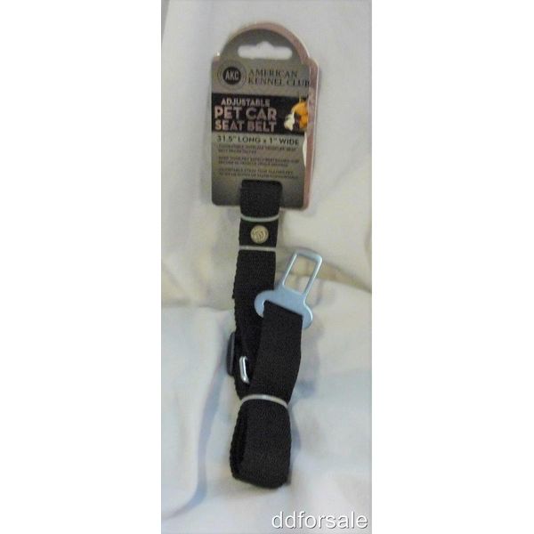 Adjustable Pet Car Seat Belt From American Kennel Club 31.5" Long X 1" wide