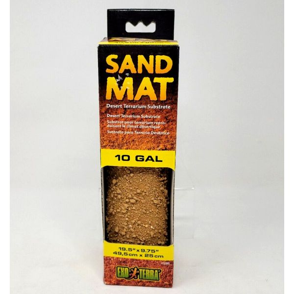 Exo-Terra Sand Mat Desert Terrarium Substrate For Reptile Safety 10 Gallon