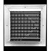 HVAC Premium 6" x 6" - 3-Way Extruded Aluminum Ceiling Diffuser Square - HVAC Vent Cover