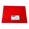 Pack of 12 A4 Red 3 Flap Folders with Elasticated Closure by Janrax